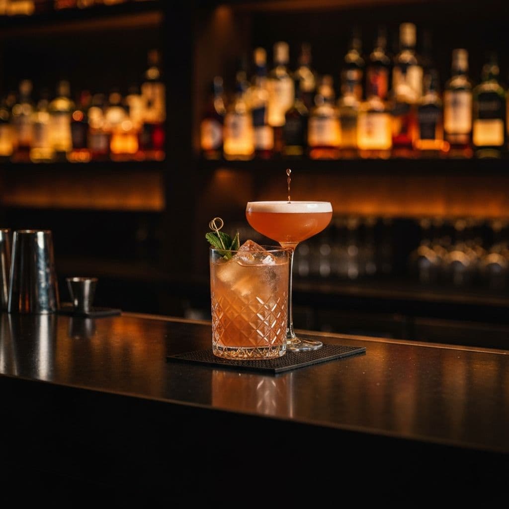 Cocktail signature preparato al bar SECC8 Bollicine, Valdobbiadene